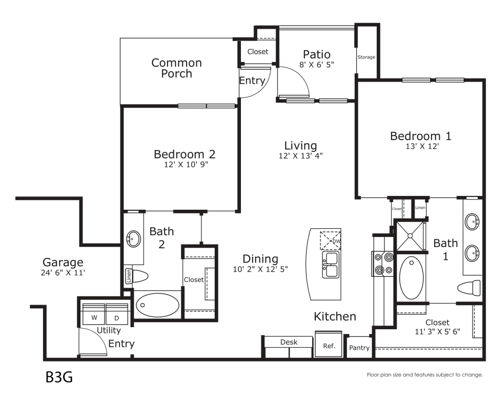 Floorplan B3G