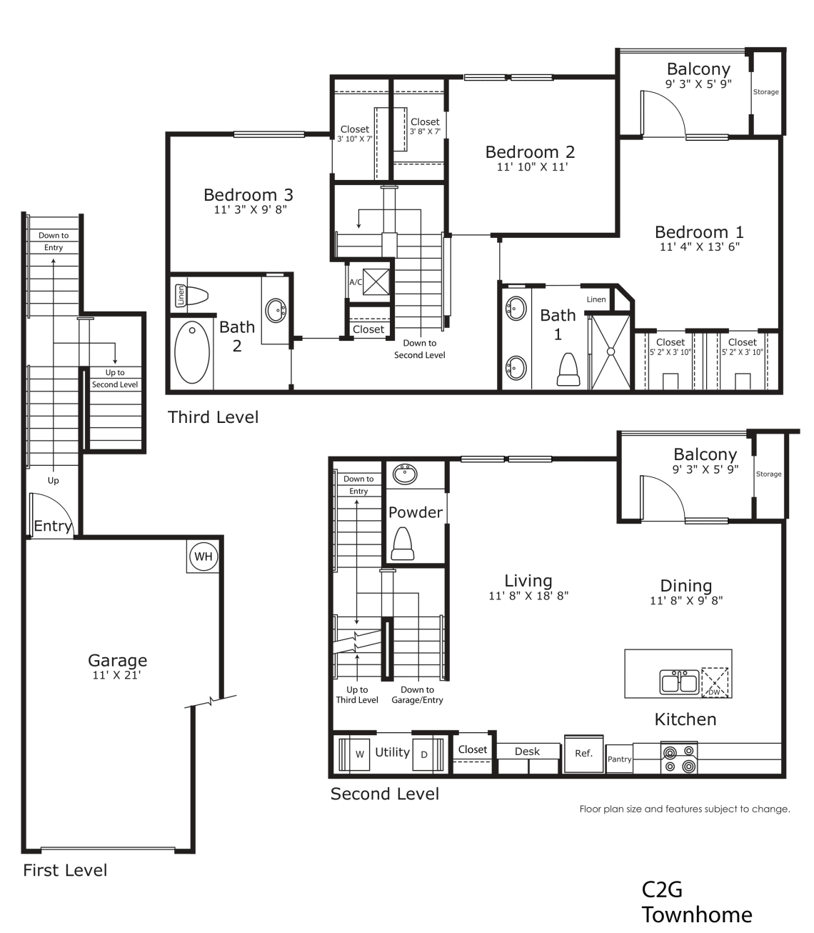 Floorplan C2G – Townhome